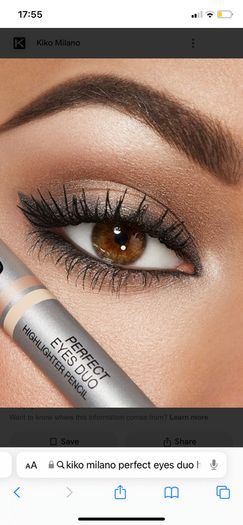 Kiko Milano perfect eyes duo highlighting pencil