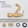 Premier vintage brass basin tap bathroom NEW Image 6