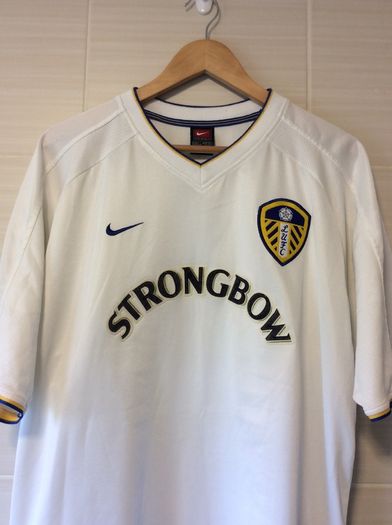 Leeds United Jersey. Season 2000/2002. Official Nike Home Jersey. Authentic Original From Year 2000. Not A Modern Remake.