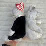 Ty Beanie Baby Bride and Groom Wedding Bear Plush 2002 Set of 2 Used Dirty Please see pictures Image 9