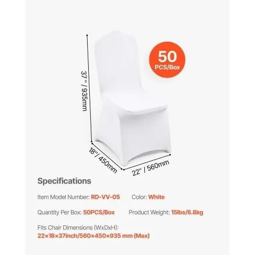 Stretch Spandex Folding Chair Covers, Universal Fitted Chair Cover, Removable Washable Protective Slipcovers, for Wedding