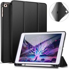 For Apple iPad Pro 12.9 inch 4th/3rd (2020/2018) Ultraslim Tri Fold Case With Pen Holder - Black