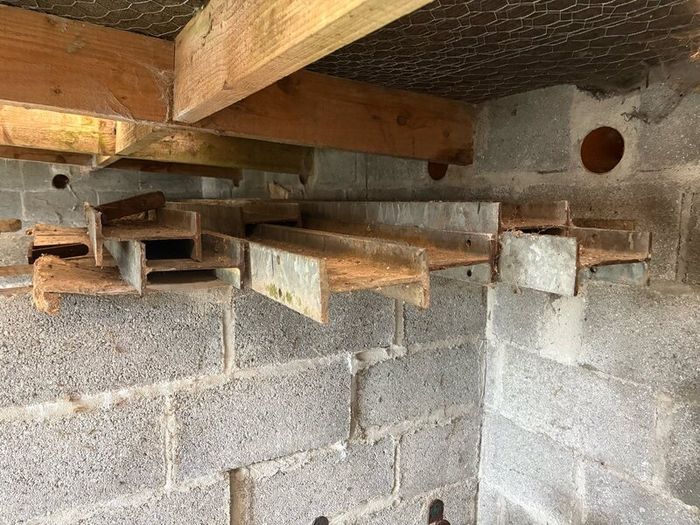 Galvanised girders