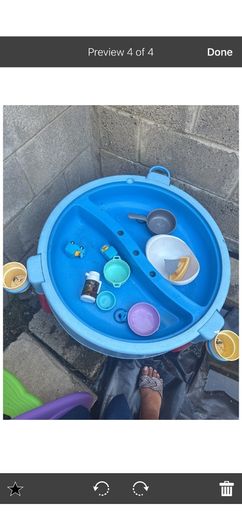 sand and water table