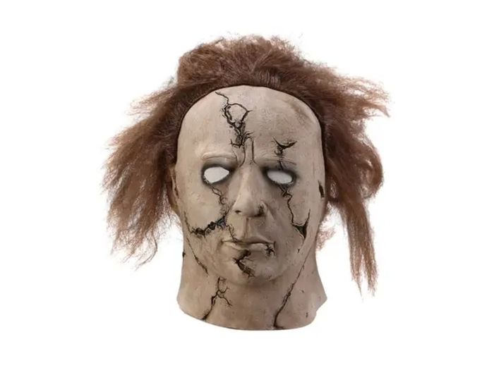 Michael Myers Halloween scary latex mask with hair.