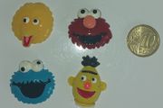 Sesame Street Resin Cabochon pk. 4