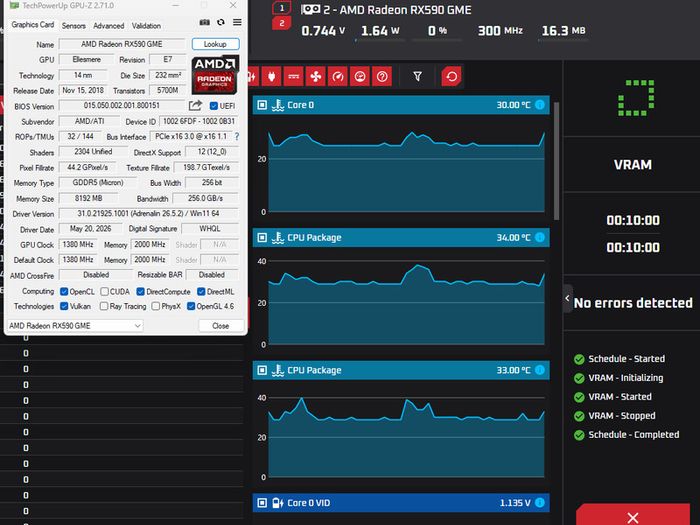 Gigabyte Radeon RX 590 GME 8GB  Fully Tested Graphics Card