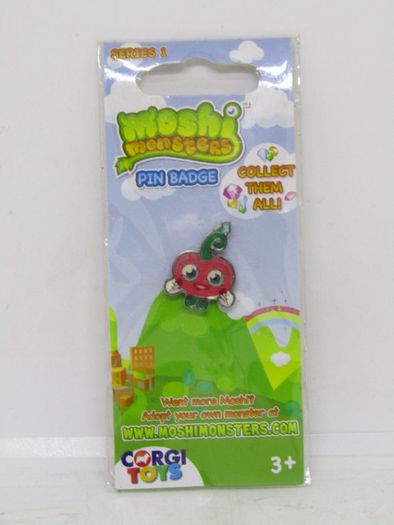 Corgi Moshi Monsters Series 1 Pin Badge Brand New In Packet