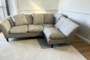 Grey corner sofa set l shaped