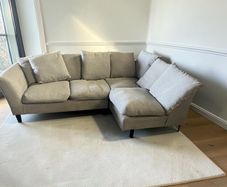 Grey corner sofa set l shaped