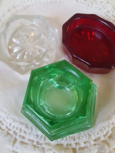 Old Vintage Cut Glass Cruets