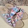 womens PAVARELLA sandals slip on flip flips 2 strap Size UK 7 EU 40 made in Italy (AT1) Image 2