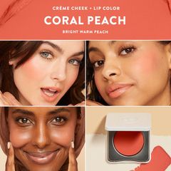 honest beauty creme cheek lip color carol peach brand new