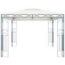 Gazebo with String Lights 400x300 cm Cream Image 4