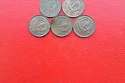 5 Irish Decimal Halfpennies