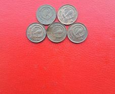 5 Irish Decimal Halfpennies