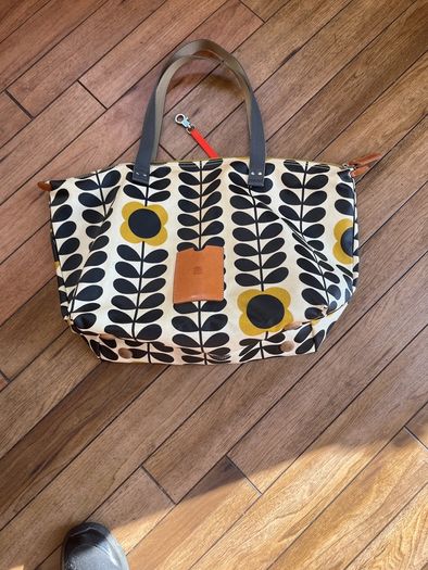 Orla Kiely Matte laminated cotton or oilcloth Tote/shopper bag