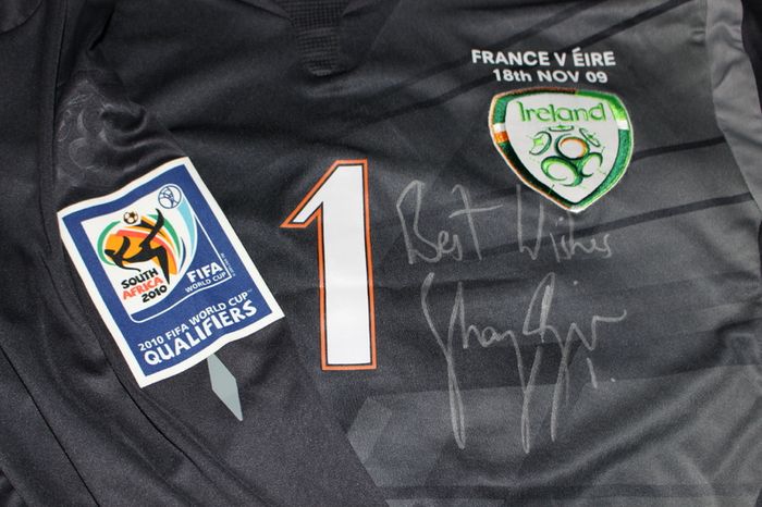 Shay Given Republic Of Ireland Signed Player Issue Goalkeeper Jersey Shirt Umbro