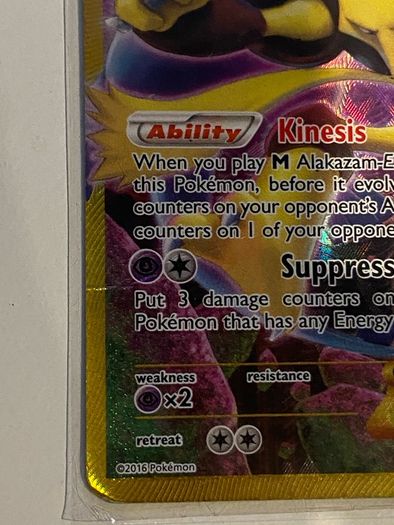 Alakazam EX Gold Secret Rare Pokemon Card