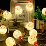 Christmas Light,Led Christmas Snowman String Starry Light for Gardens,Home,Wedding,Christmas Party,Battery-Powered,Christmas Decoration,Warm White (FREE POSTAGE) Image 4