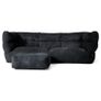 Lounge Pug 3 Seater Bean Bag Sofa with Footstool Image 2