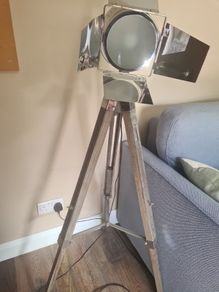 Industrial/ nautical/ retro style adjustable height floor lamp