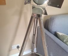 Industrial/ nautical/ retro style adjustable height floor lamp