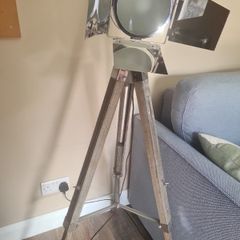 Industrial/ nautical/ retro style adjustable height floor lamp