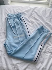 Palm Angels Light Blue Trackpants - Size S