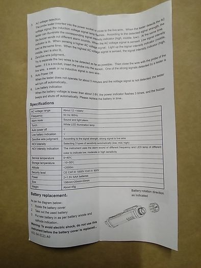 Non Contact AC Voltage Tester