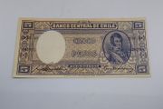 Central Bank of Chile : 1958/59 , 5 Pesos Banknote