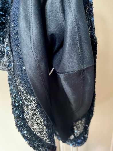 Sequined peplum top uk8