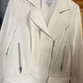 White heavy Outline zip up jacket size 8 Image 9