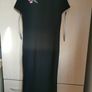 Zara Embroidered black midi dress Image 6