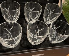 John Rocha Waterford Crystal Glasses, set of 6 still with labels