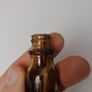 26 - Vintage Inecto Ribbed Hair Dye Brown Glass Bottle Image 3