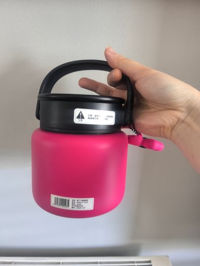 Insulated Stainless Steel Thermal Food Jar / Soup Flask with Folding Spoon (800ml)