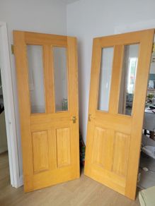 Solid Oak Doors (2 - interlocking)