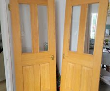Solid Oak Doors (2 - interlocking)