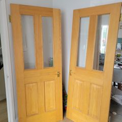 Solid Oak Doors (2 - interlocking)