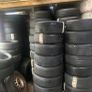 Red mount wheel balancer and 100 part worn tyres for sale Image 2