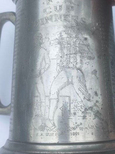 1872-1979 FA Cup Oxford Utd Memorial Pewter tankard