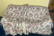 Vintage 70's Pink Floral Curtains