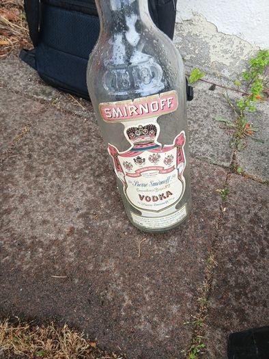 vintage vodka bottle