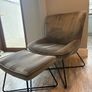 Arm chair and foot stool Image 2