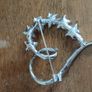 Beautiful Heart Shaped Crystal Brooch. Image 2