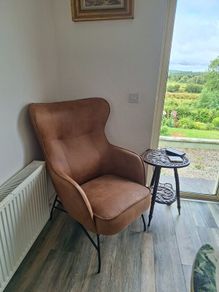 Genuine Leather Accent Chair