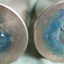 Vintage Two Irish Army Brass Artillery Shell 1954 Image 7