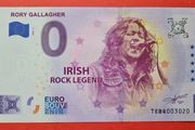IRELAND SOUVENIR 0 Euro Rory Gallagher unc Banknote