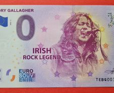 IRELAND SOUVENIR 0 Euro Rory Gallagher unc Banknote